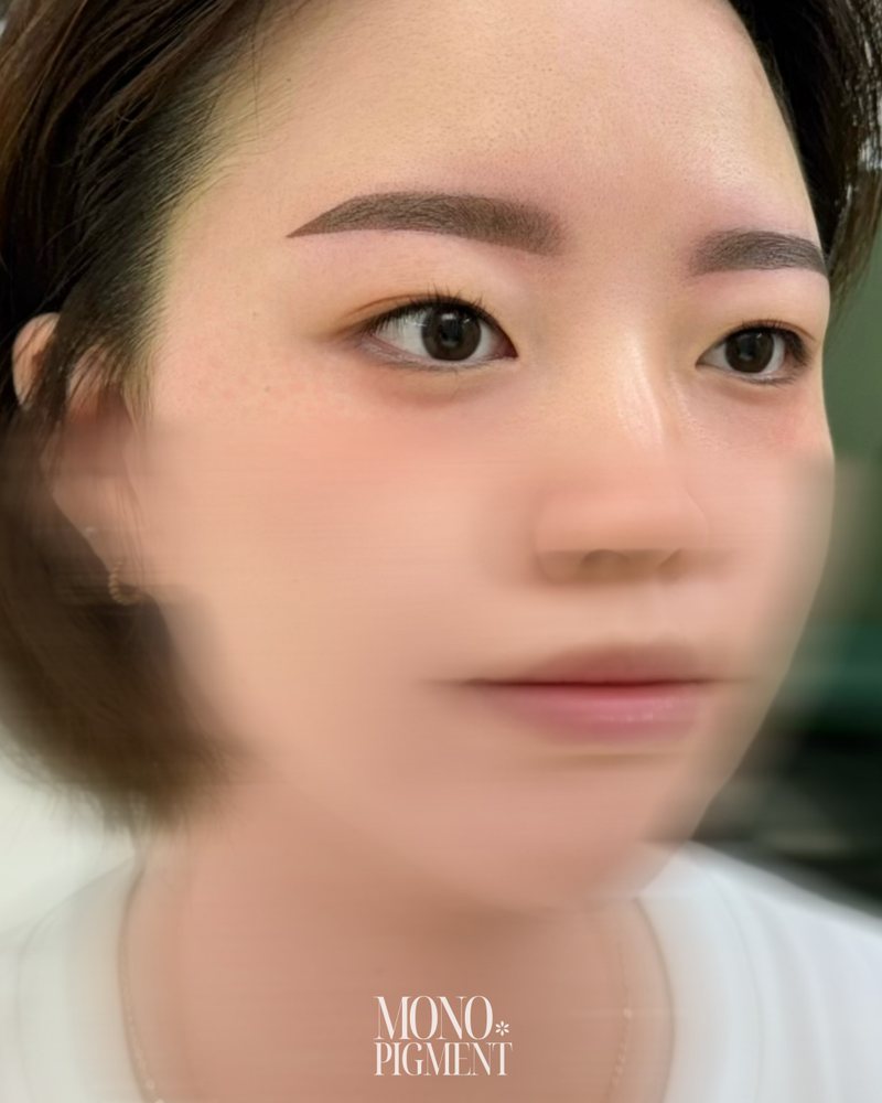 PMU 눈썹 시술 전후