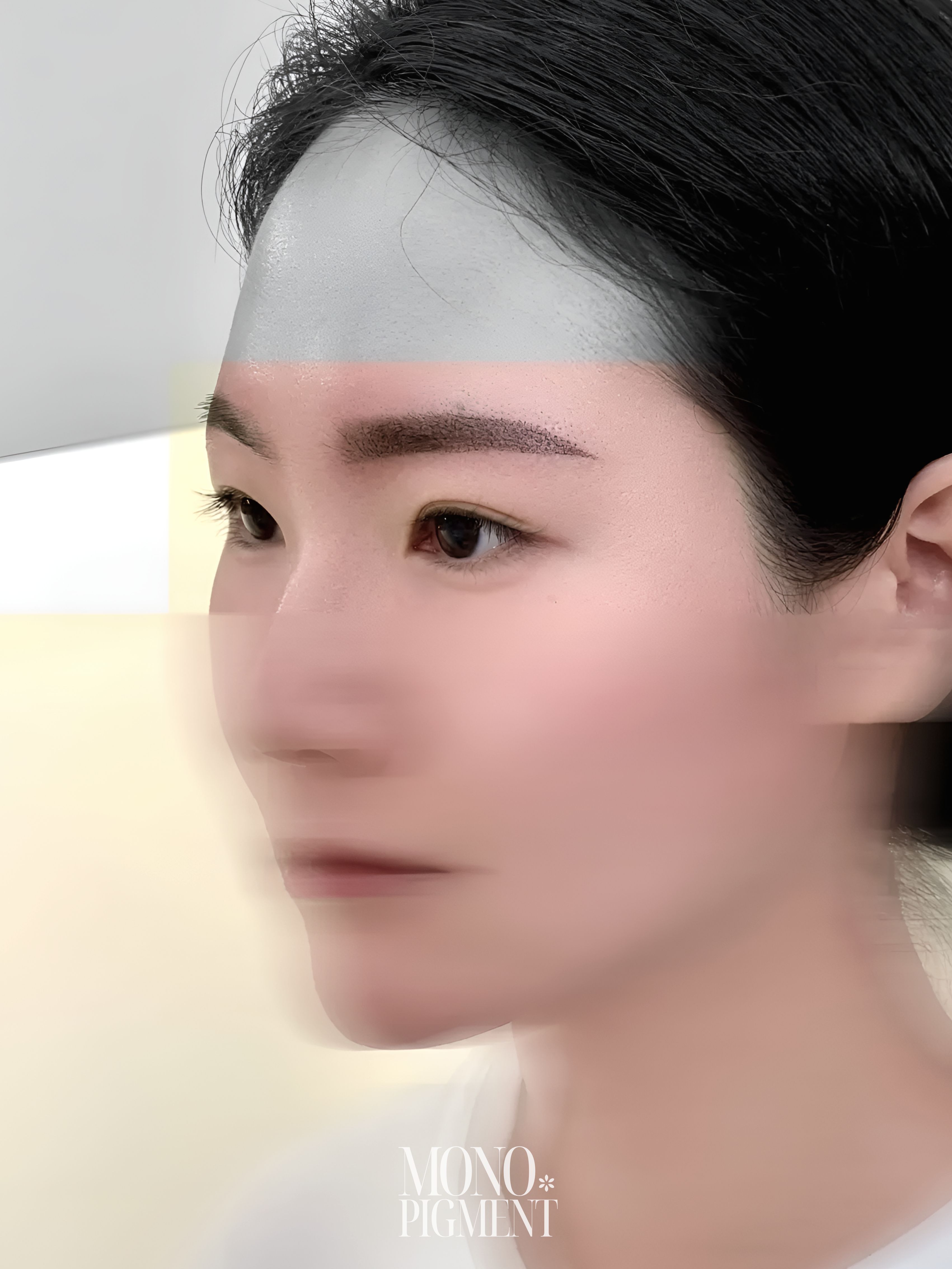 PMU 여자 눈썹 시술 전후 8