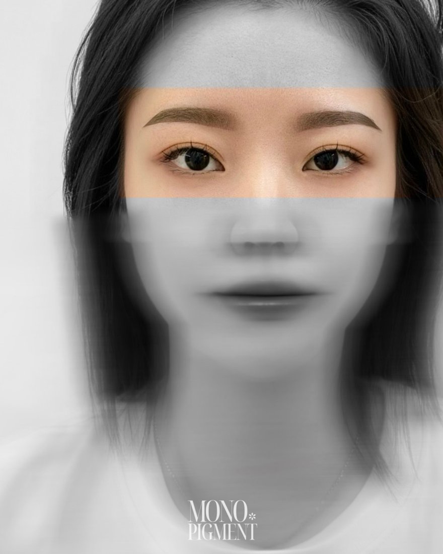 반영구 화장 PMU 시술 장면